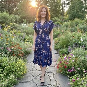 Wild Fable blue floral dress